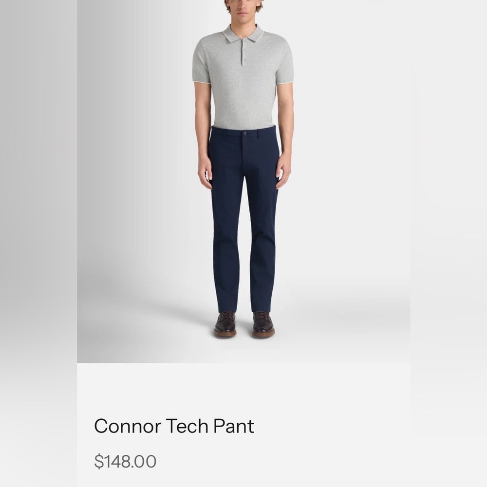 Connor Tech Navy Pants club Monaco 30 inseam 28 waist